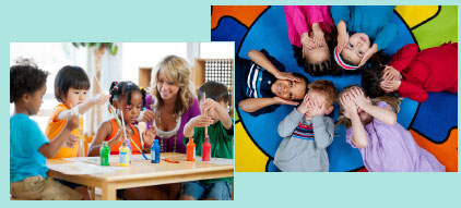 Groups for children playing